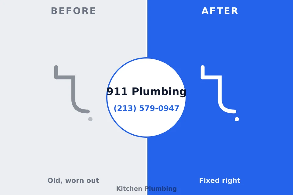 Before and after: plumbing repair Leisure World, MD